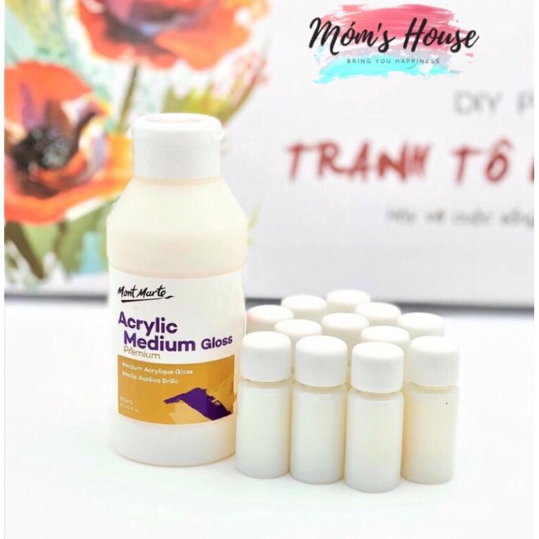 SƠN BÓNG MONT MARTE CHUYÊN DỤNG CHO TRANH TÔ MÀU SỐ HOÁ LỌ CHIẾT 10ml