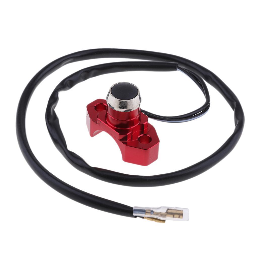 Universal CNC Billet Engine Kill Start Stop Switch Button For ATVs Quad Bikes Go Carts Enduro Motocross Bikes