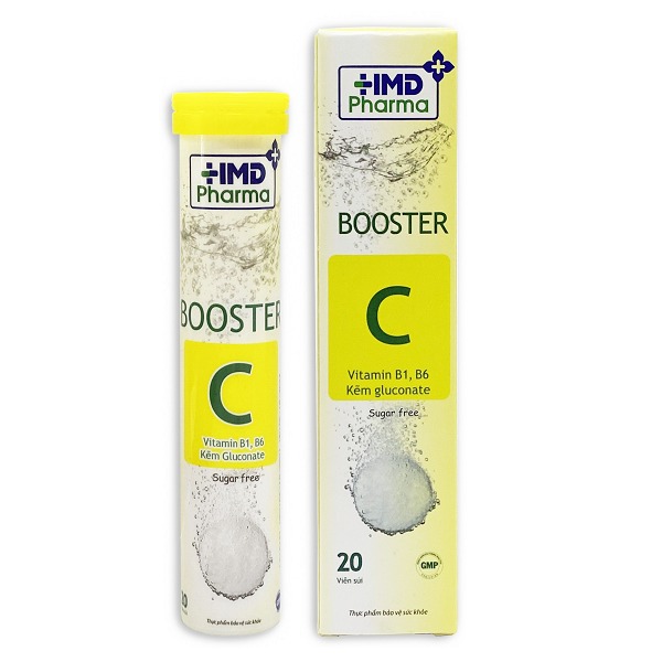 Viên sủi Booster C 20 viên/ tuýp vitamin tổng hợp tăng sức đề kháng