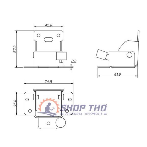 Bản lề chân bàn gấp - loại cao cấp ( 4 cái)