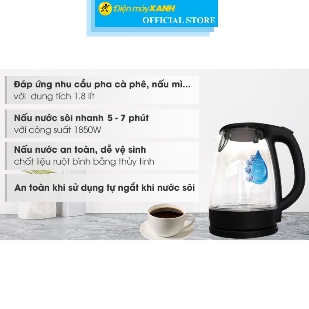 Bình đun siêu tốc Midea 1.8 lít MK-18GC - Hàng Chính Hãng