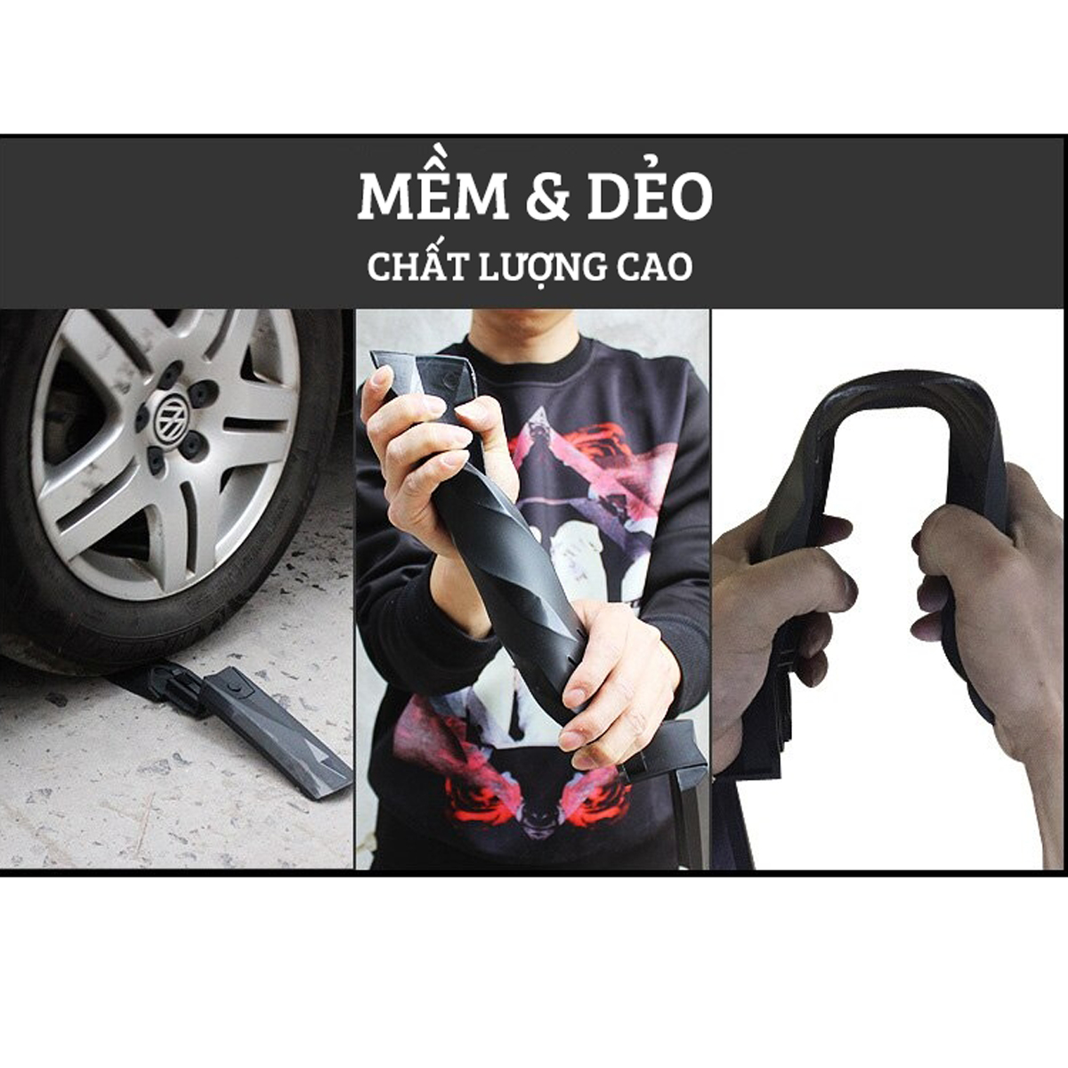 Bộ Vè Chắn Bùn Leo Núi Thể Thao Siêu Dẻo Mềm Chống Gãy 2 in 1 Cho Xe Đạp Địa Hình, MTB Tích Hợp Đèn Led Đuôi Cảnh Báo Phía Sau Màu Đỏ Mai Lee