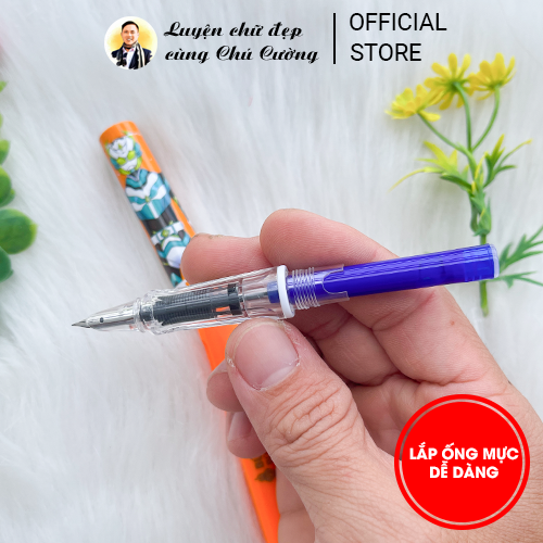 Bút Mực Xoá Được | Bút Mực chuyên dùng ống Mực Xoá | Bút Việt C11 mẫu Siêu Nhân Cam