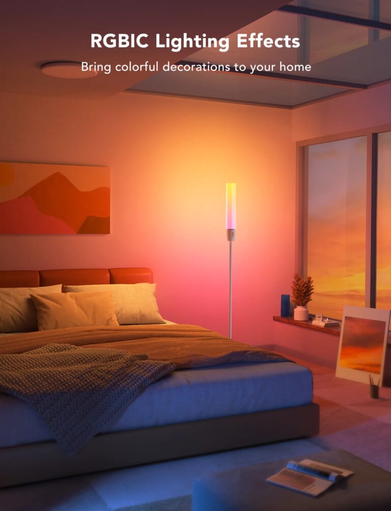Đèn LED sàn hình trụ Govee RGBICWW Cylinder Floor Lamp H6078 | Với hơn 64 chế độ màu