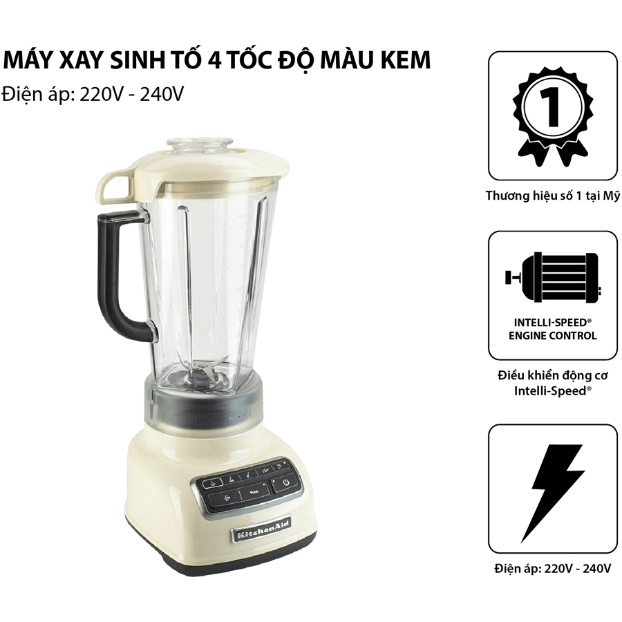Máy xay sinh tố 4 tốc độ KITCHEN AID 5KSB1585EAC