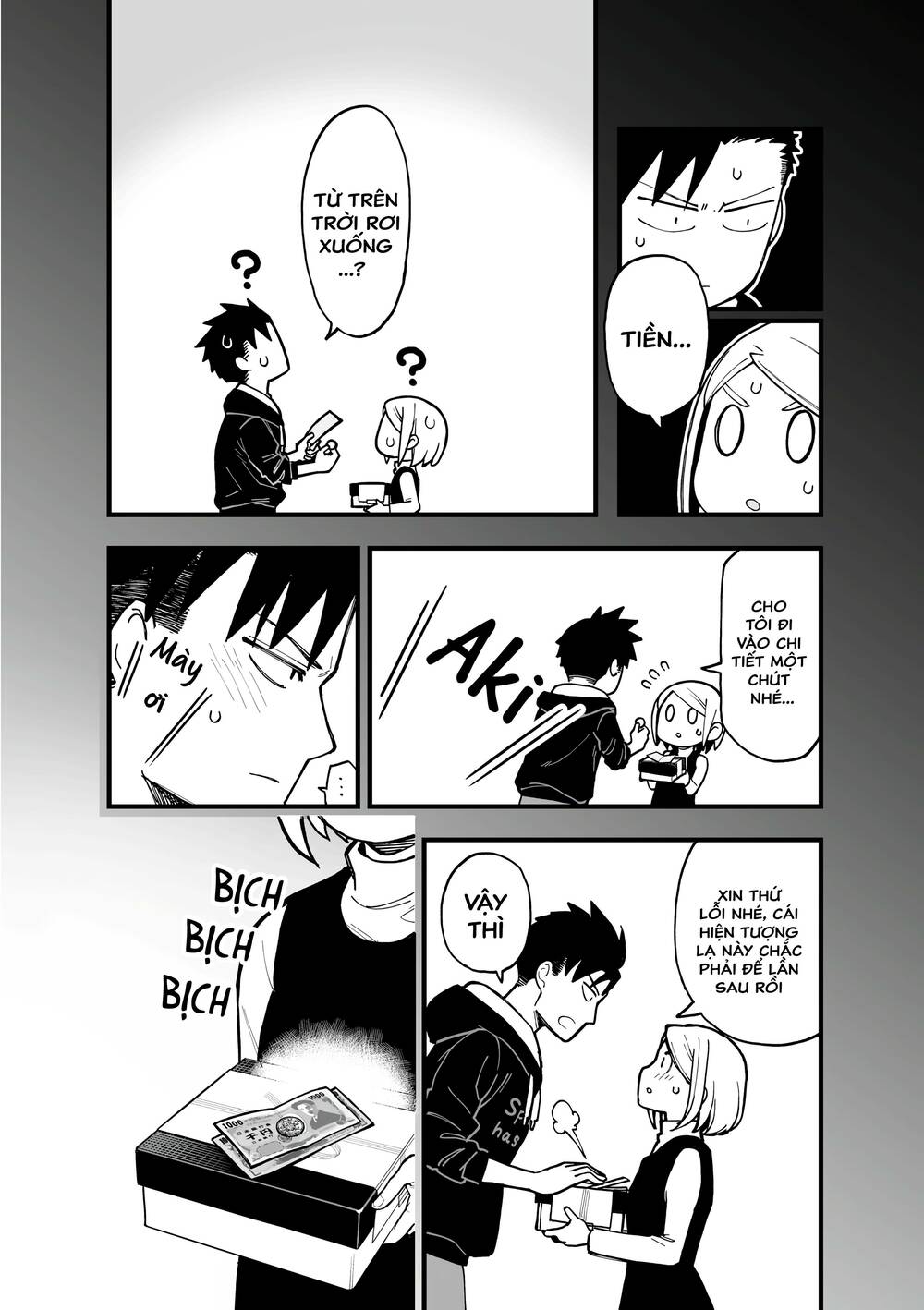 a story about a man and a woman and when they sleep together, money appears out of nowhere chapter 15.1 12