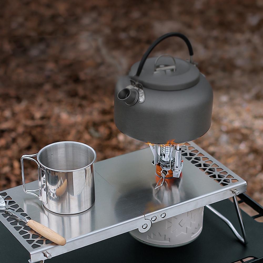 Outdoor Folding Camp Stove Stand Cooking Station Table for Camping Hiking Backpacking Picnic