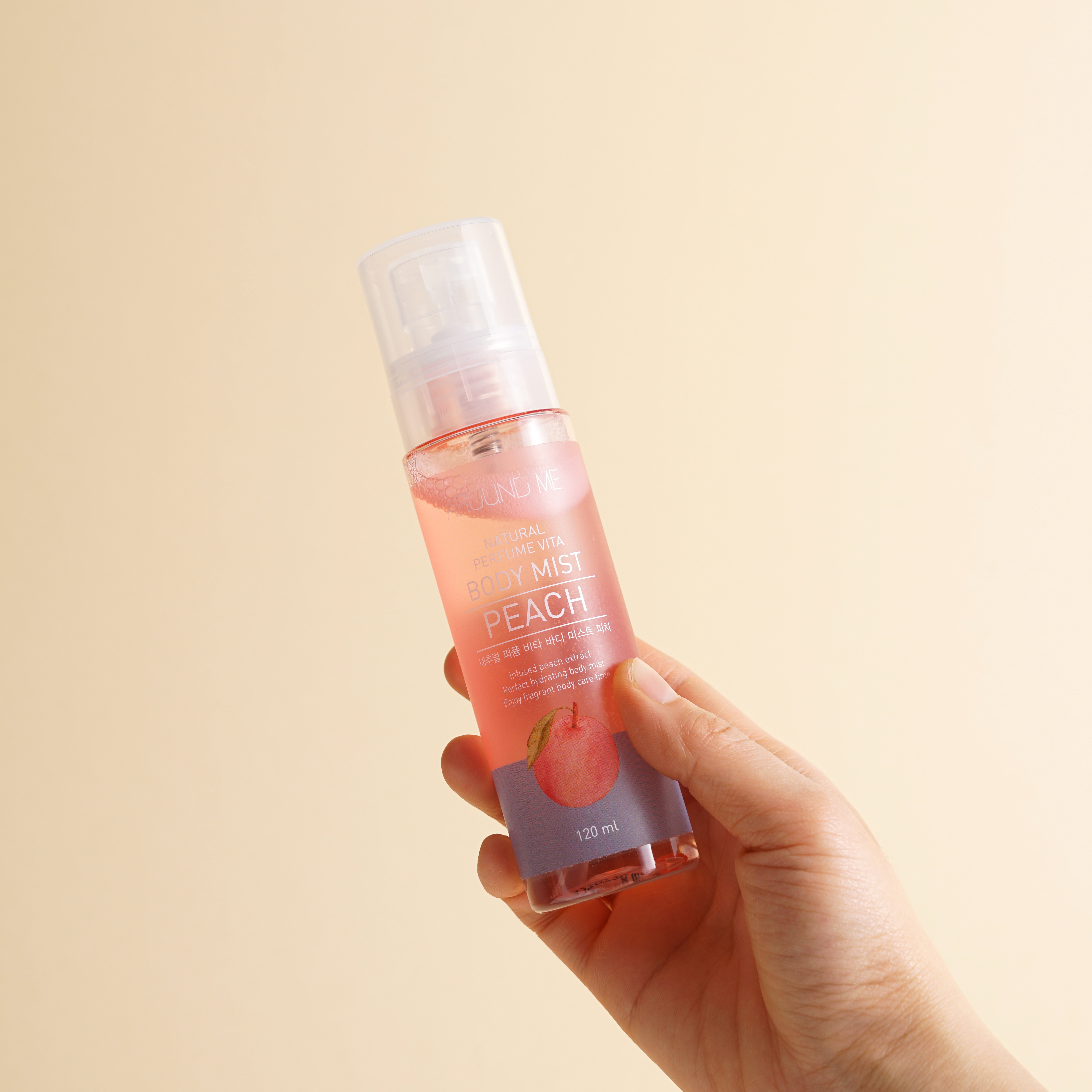 Xịt Thơm Around Me Dưỡng Da Toàn Thân Hương Đào Vita Body Mist Peach 120ml