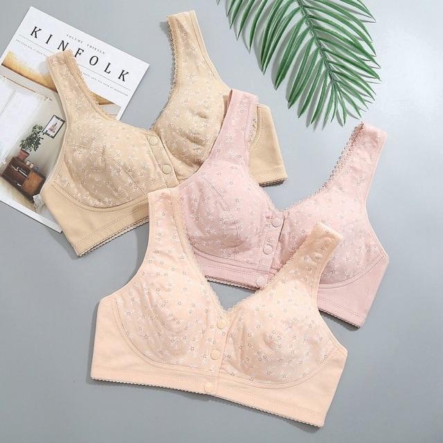 Áo lót nâng ngực cúc trước không gọng