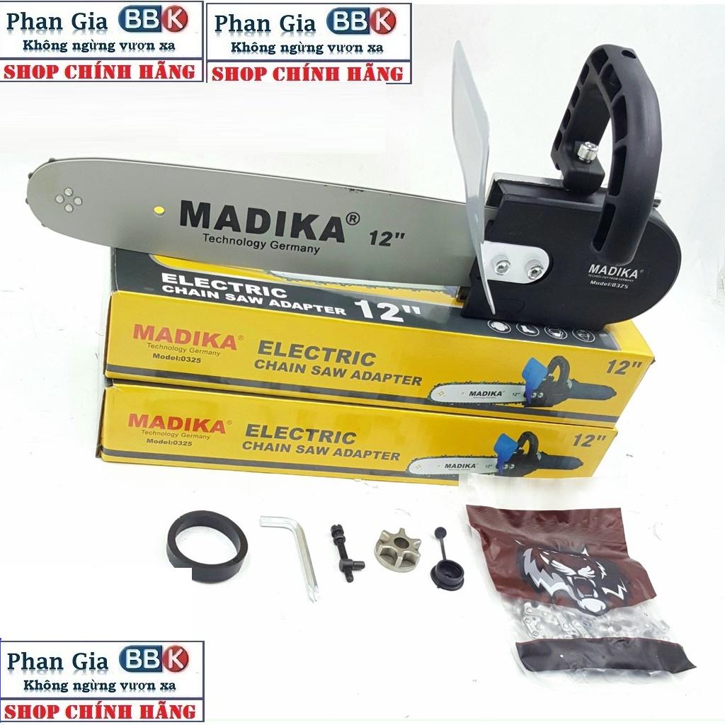 [ LOẠI XỊN ] Lưỡi cưa xích gắn máy mài - Bộ chuyển đổi máy mài thành máy cưa - Cắt gỗ - Cắt cành - Có bình dầu tự động