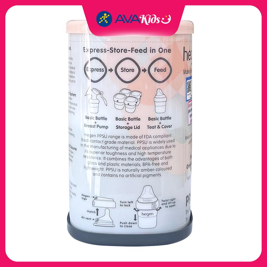 Bình sữa Hegen PPSU 150ml núm ti size S từ 1 – 3 tháng - Hàng Chính Hãng