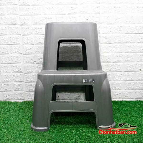 Ghế 2 tầng rửa xe ô tô bằng nhựa PVC cao cấp siêu cứng, siêu bền chiều cao 60cm chống trơn trượt