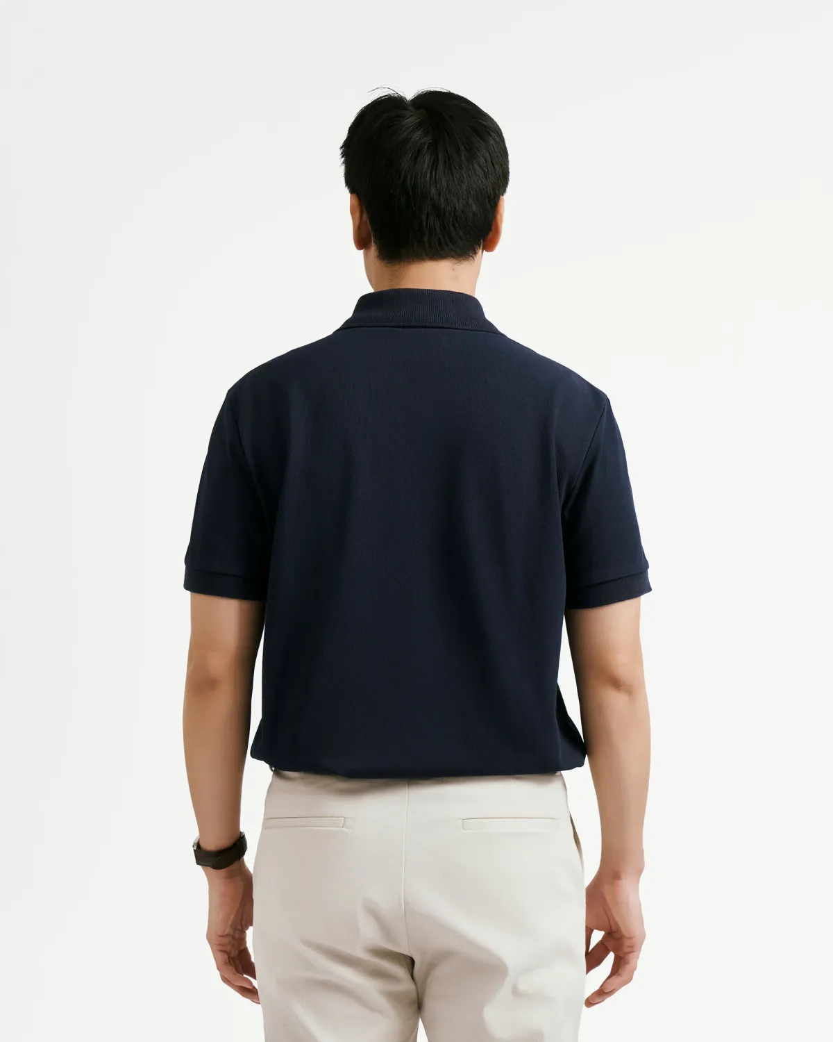 Áo polo tay ngắn nam phối cổ gắn patch Form Fitted - ROUTINE 10F25POL008