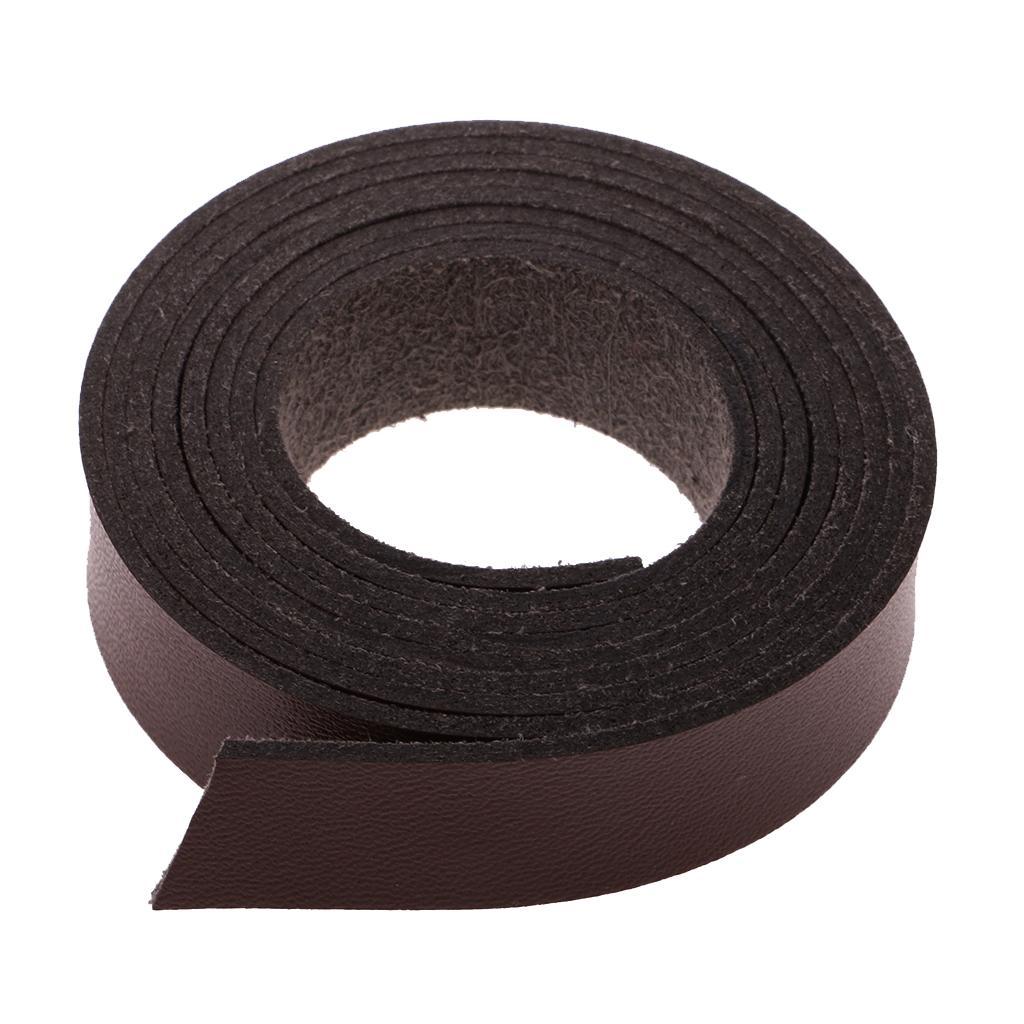 2x 2 Meters Long DIY Craft Leather Bracelet 15mm Wide Black