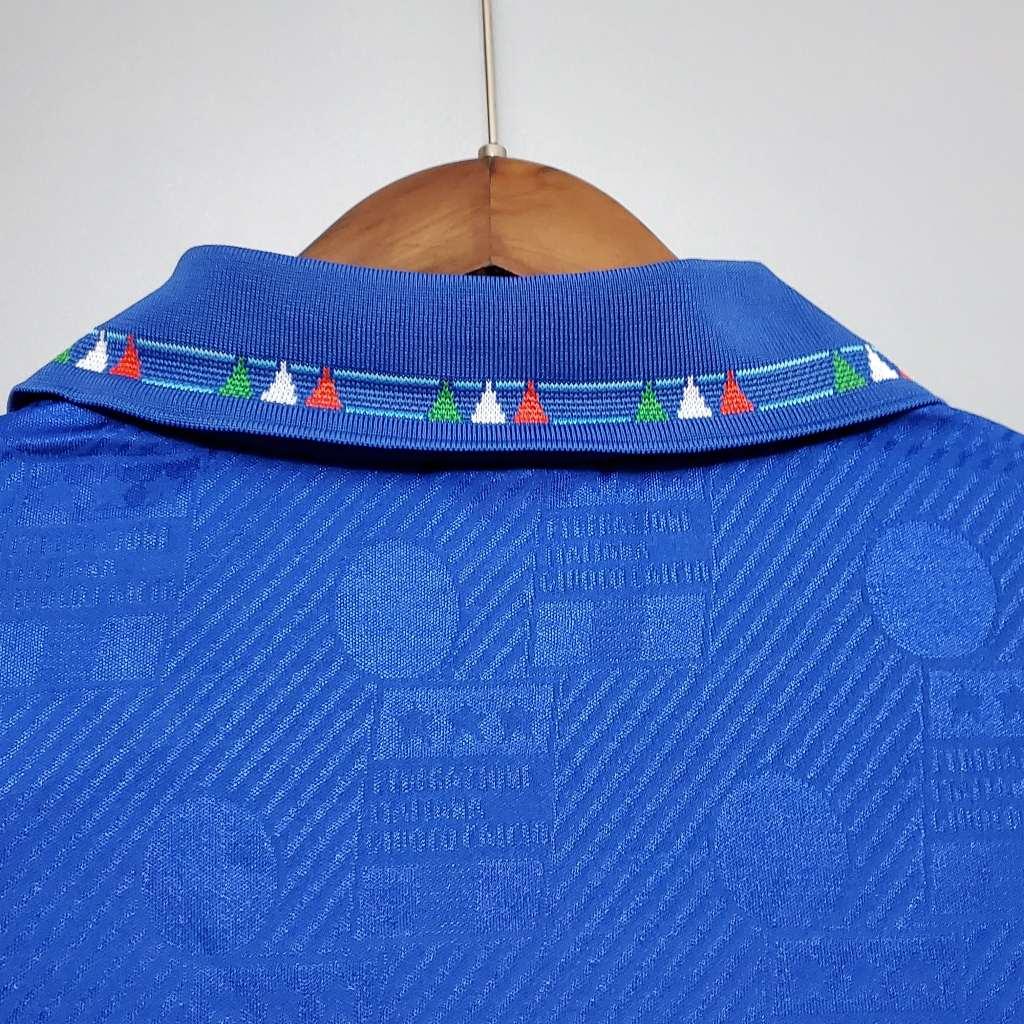 Áo Bóng Đá Retro Tuyển Ý 1994 - Sân Nhà bản cao cấp vải Cotton Polyester