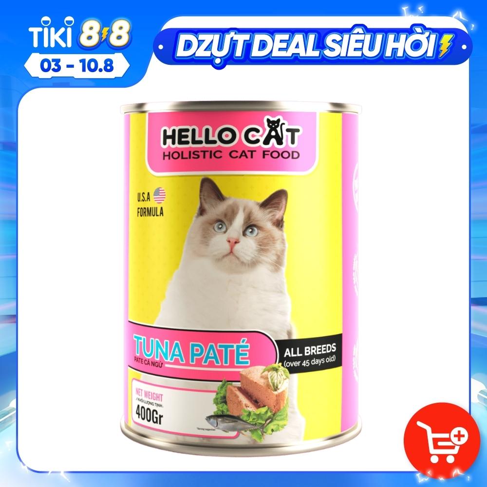 Pate Mèo Vị Cá Ngừ Bắt Vị Dễ Ăn - Hello Cat Tuna Pate 400G