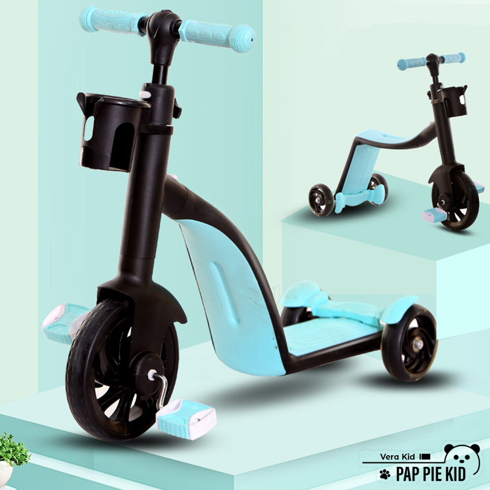 Xe scooter cho bé, xe scooter 3 in 1 VeraKid 2022 cho bé từ 1 tới 6 tuổi