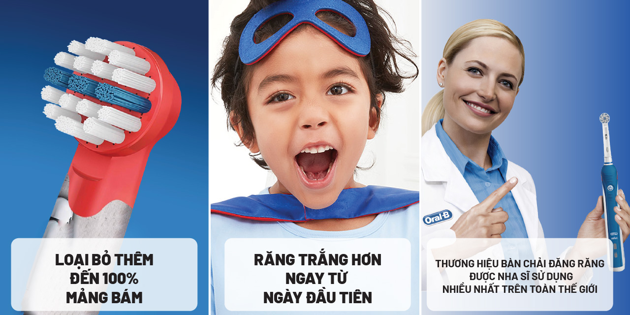  Bàn chải đánh răng điện trẻ em Oral-B Pro D100  Frozen-Hàng chính hãng