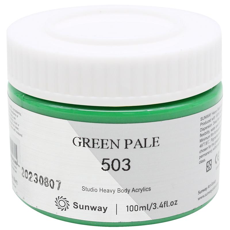 Tuýp Màu Vẽ Acrylic 100 ml - Sunway No.503 - Green Pale