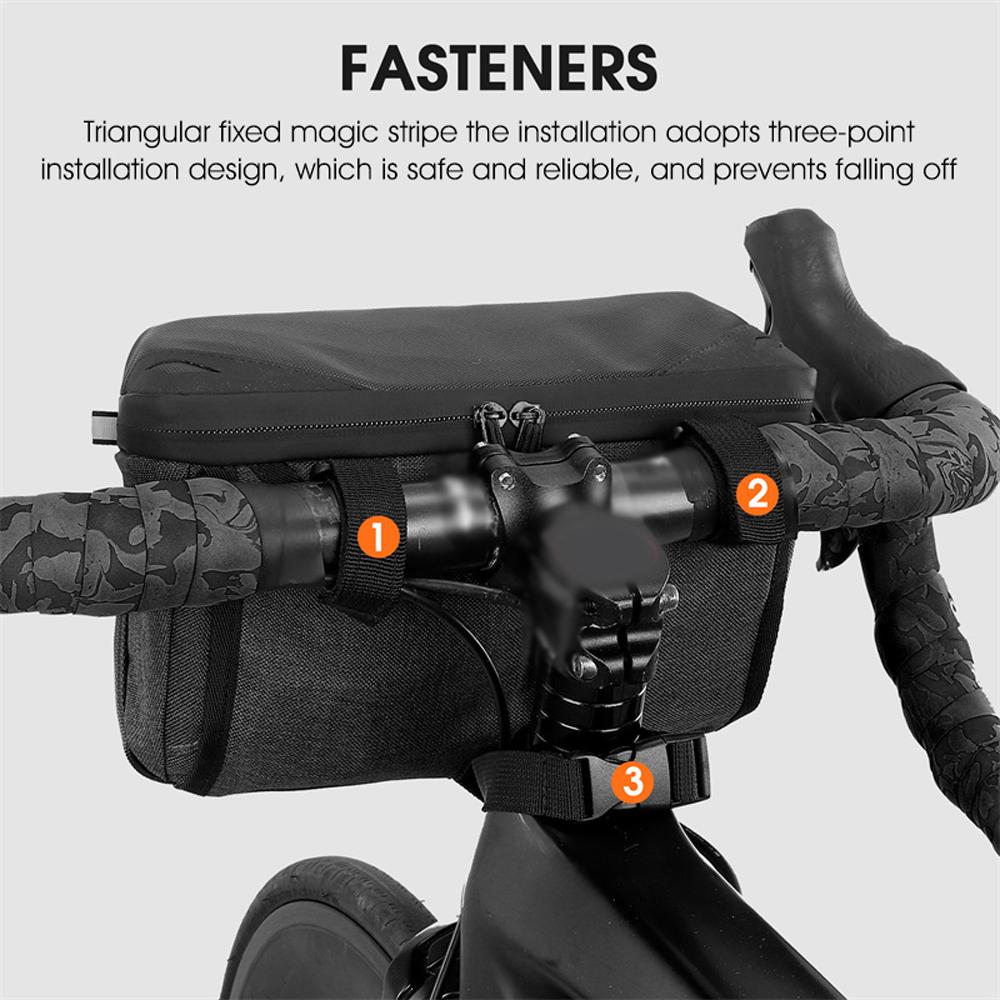 WEST BIKING 2.5L Bicycle Bag Multi-use Bike Bag Scooter Bike Front Storage Bags Anti-drop Wear-resistant Cycling Bag