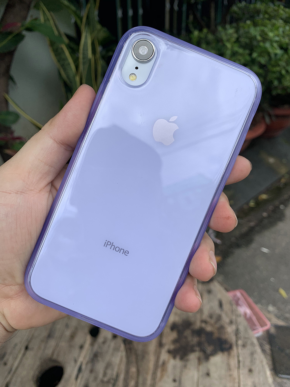 Ốp lưng dẻo cao cấp dành cho iPhone XR - Màu tím mờ