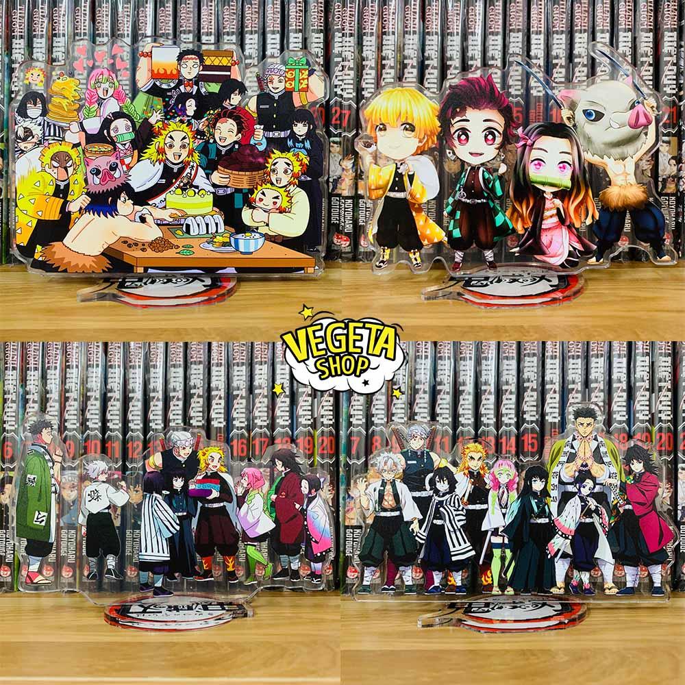 Mô Hình Tượng Standee Acrylic Mica 2 mặt Thanh Gươm Diệt Quỷ - Kimetsu No Yaiba - Tanjiro Nezuko Zenitsu Rengoku Shinobu