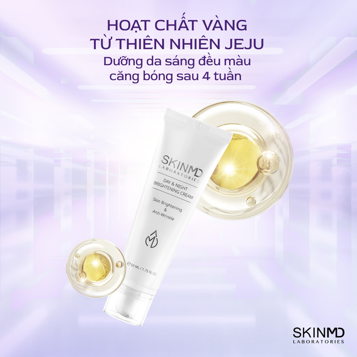 Kem Dưỡng Trắng Da Skinmd Day & Night Brightening Cream 50ml
