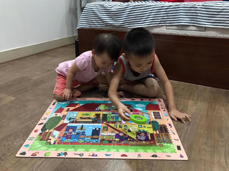 Xếp hình Mideer Puzzle Detective in Room Thám tử trong phòng