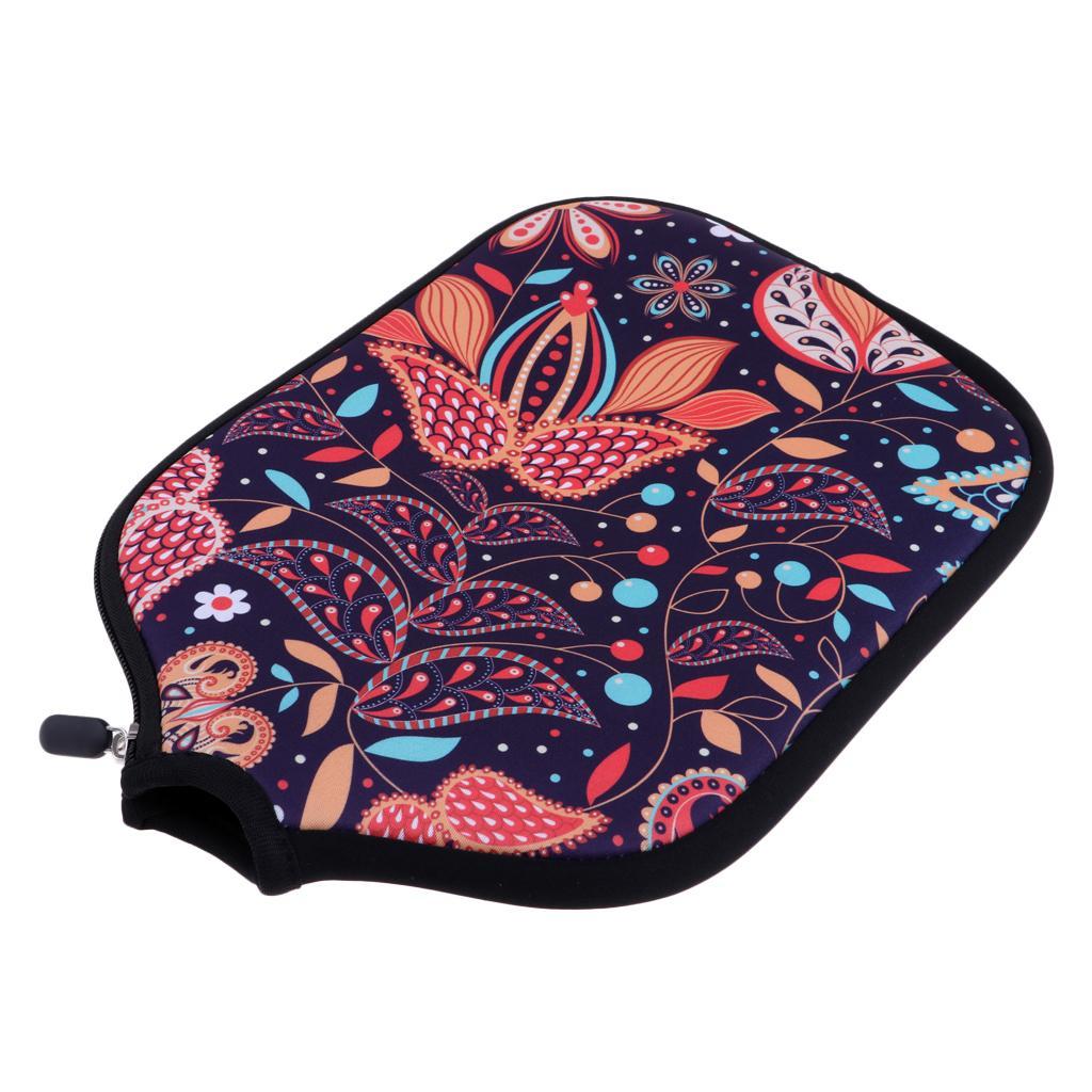 Premium Neoprene Pickleball Paddle Cover Zipper Sleeve Protective Case A17