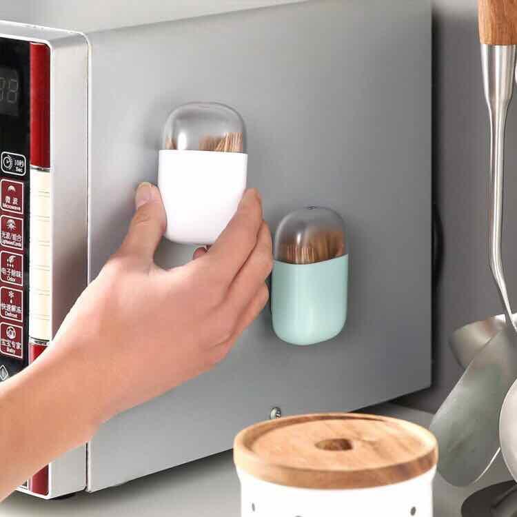 Hộp đựng tăm có nam châm hít tủ lạnh tiện lợi cao cấp - DMA store