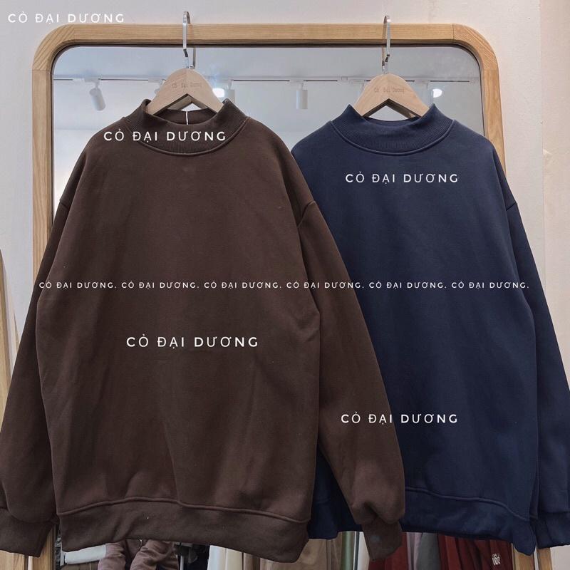 Áo nỉ cổ 3p trơn