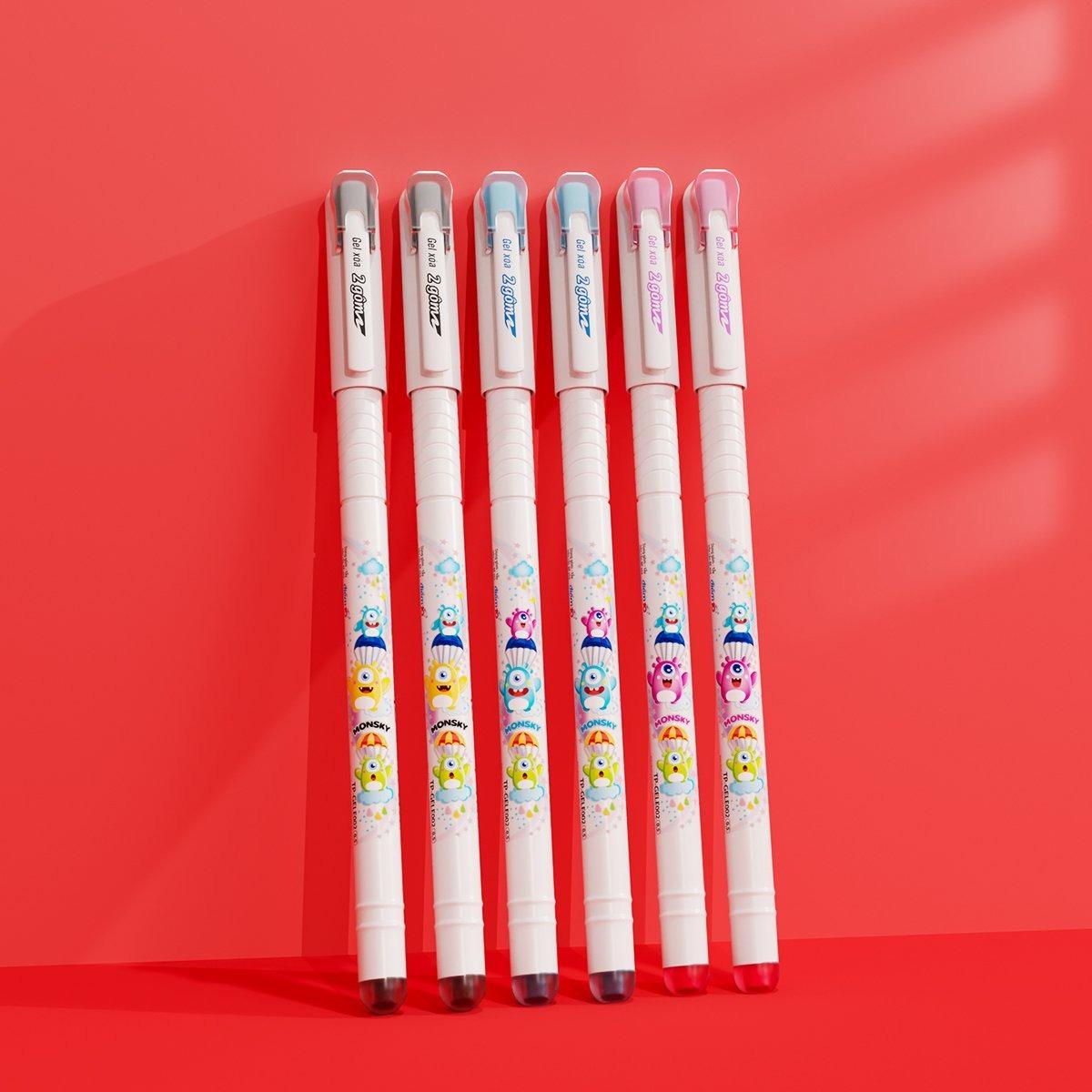 Hộp 20 Bút Gel Xóa Được 0.5 mm - Thiên Long TP-GELE-002 - Mực Xanh