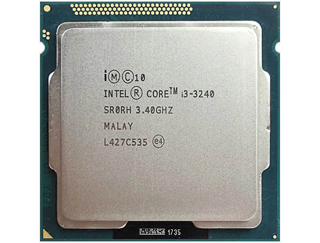 Bộ Vi Xử Lý CPU Intel Core I3-3240 (3.40GHz, 3M, 2 Cores 4 Threads, Socket LGA1155, Thế hệ 3) Tray chưa có Fan - Hàng Chính Hãng