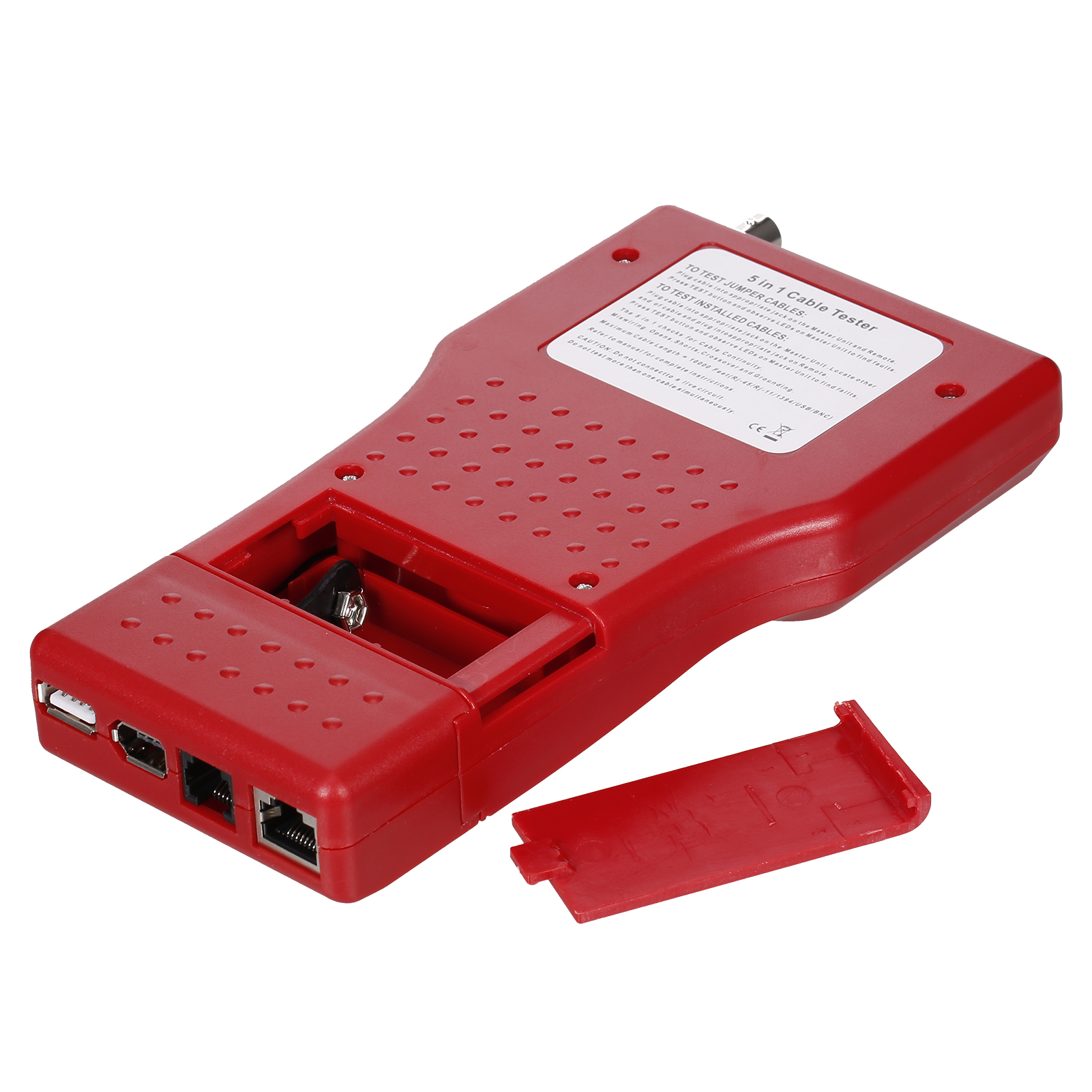 Bộ Kiểm Tra Cáp Mạng Đa Chức Năng 5 Trong 1 RJ45 RJ11 Utp Stp BNC Cable Tester 1394 Line Tester Với Bộ Điều Khiển Từ Xa