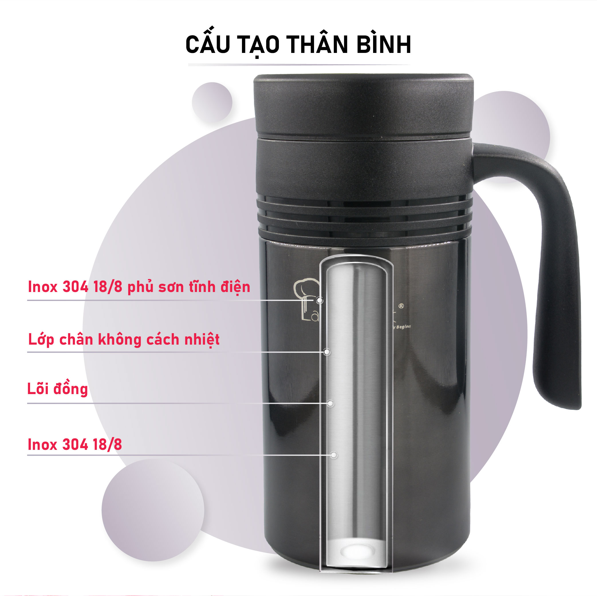 Ca Giữ Nhiệt La Gourmet Sakura Plus (380ml)-338723