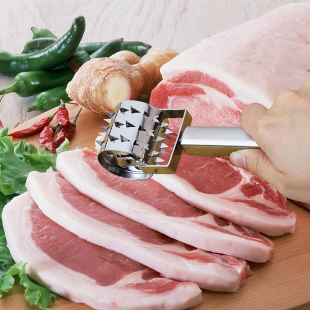 DỤNG CỤ LÀM MỀM THỊT , NHUYỄN THỊT KIỂU LĂN DỄ SỬ DỤNG GIÚP GIA VỊ THẤM ĐỀU NHANH CHÓNG BẰNG INOX KHÔNG GỈ CAO CẤP