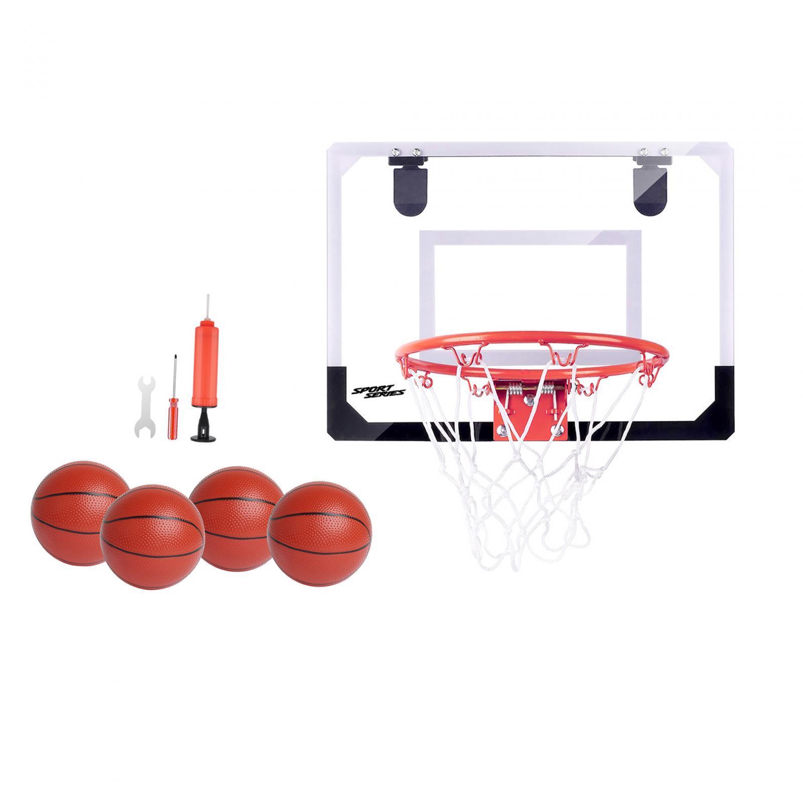 Mini Basketball Hoop Basketball Backboard Toy Easy to Assemble Replacement Net Indoor Basketball Games Basketball Goal for Garden Door Kids