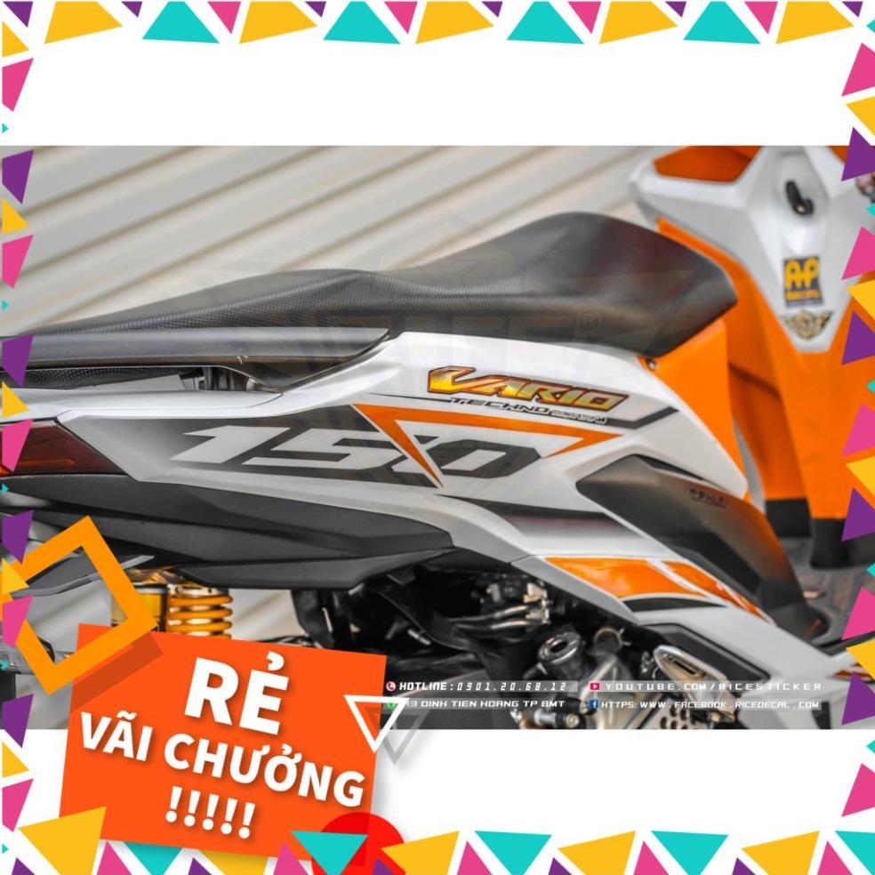 Tem Rời Vario 150 Mẫu Chỉ Cam Trắng Đen