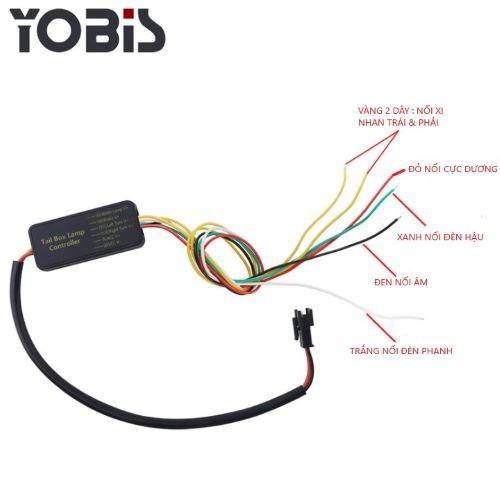 Đèn led cốp xe hơi 12V loại tốt băng keo đỏ dải 6 chế độ 7 màu sắc Báo Hiệu/ Phanh/ Khẩn Cấp/ Nháy Đuổi Nhanh