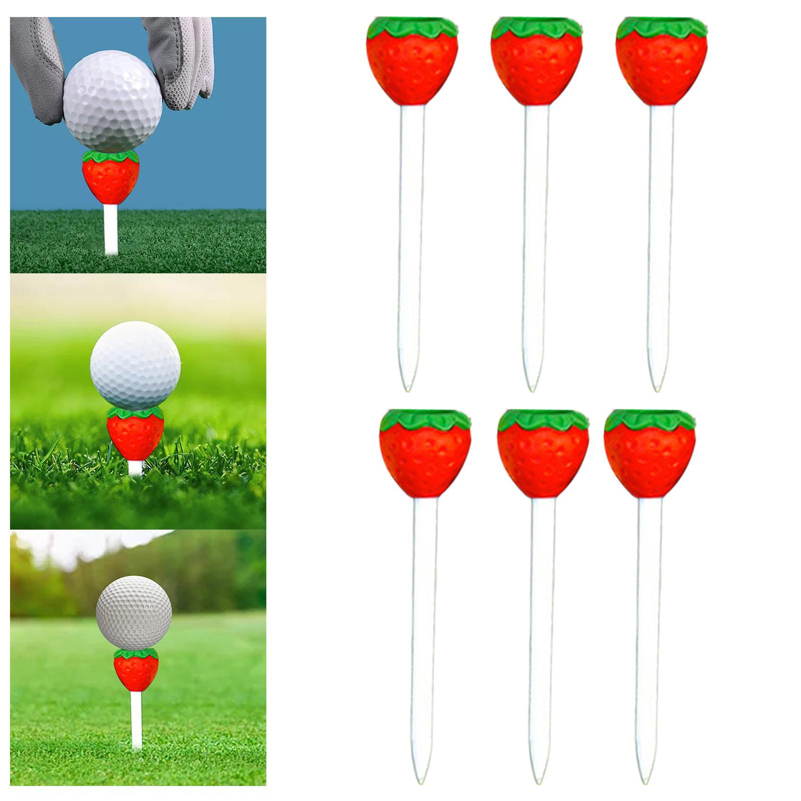 6x Golf Rubber Tees Golf Mat Tees Portable Gift for Golfer Men Women Easy to Use Golf tees golf Simulator Tees for Women Men garden