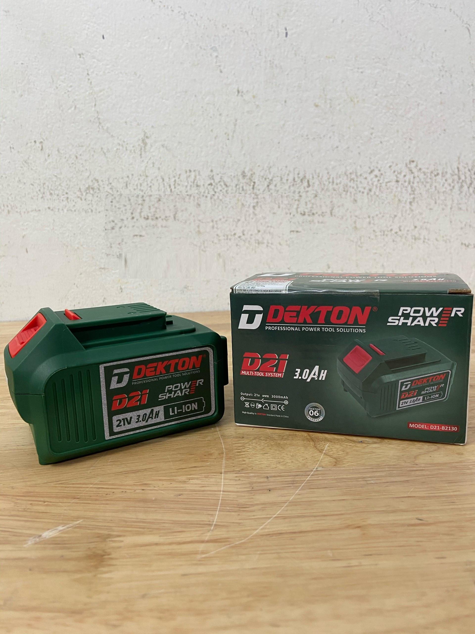 PIN 21V/3AH DEKTON D21-B2130 - HÀNG CHÍNH HÃNG