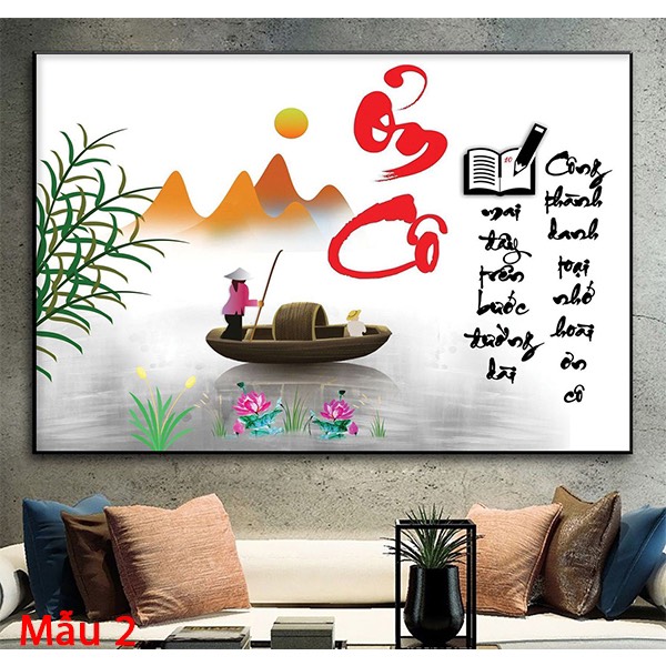 TRANH TRÁNG GƯƠNG - TRANH TREO TƯỜNG NHỚ ƠN THẦY CÔ