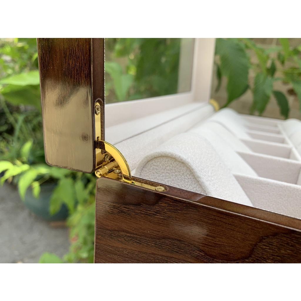 Hộp Đựng Đồng Hồ Bằng Gỗ 12 Ngăn Cao Cấp 009