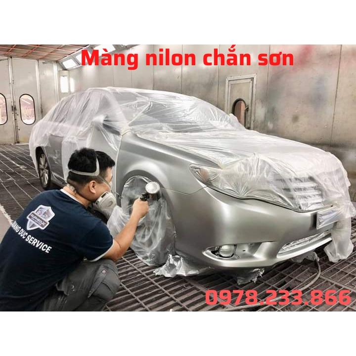 Màng che phủ ngăn sơn bả đa năng ABA55x20, rộng 55cm dài 20m (từ 10cm kéo rộng ra 55m)