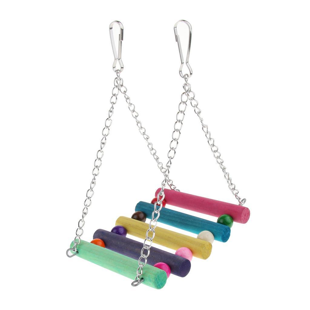 6PCS Parakeet Bird Toys Parrot Perches Swing