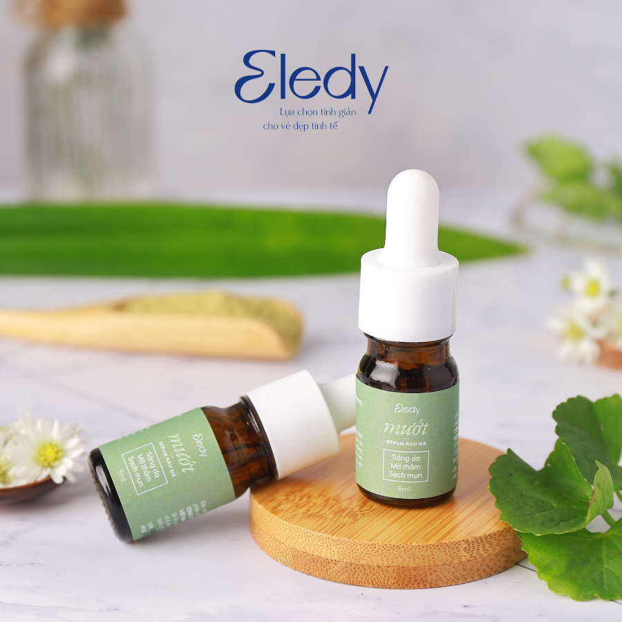 Serum rau má ELEDY 5ml giảm mụn, sáng da mờ thâm, ngăn ngừa sẹo lõm