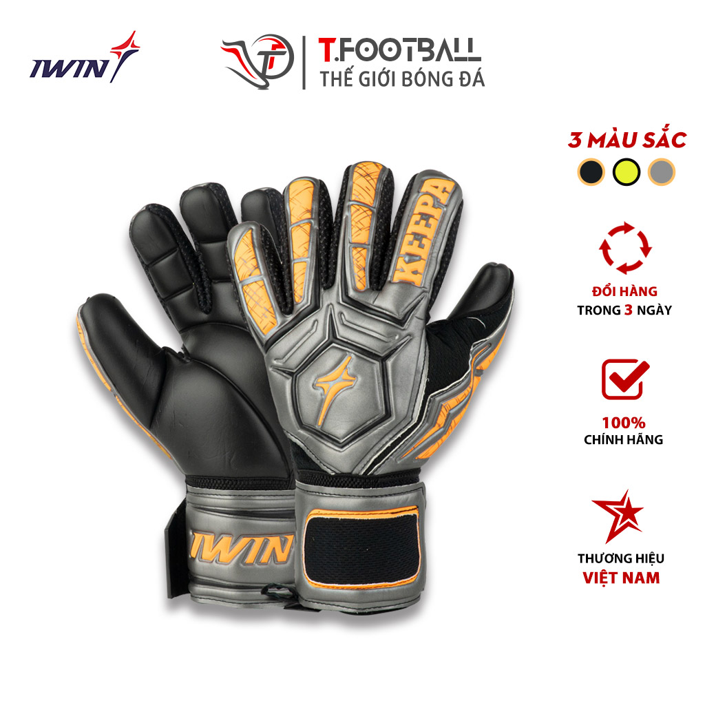 Găng Tay Thủ Môn IWIN Keepa Pro GK02 Khung Xương Bảo Vệ Tay Tháo Rời