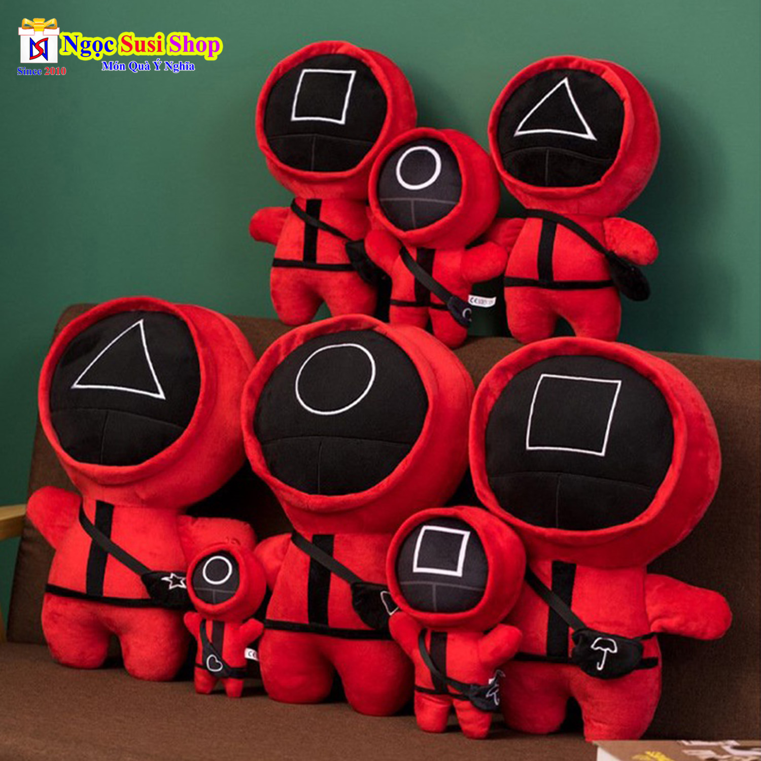 GỐI ÔM SQUID GAME TRỎ CHƠI CON MỰC