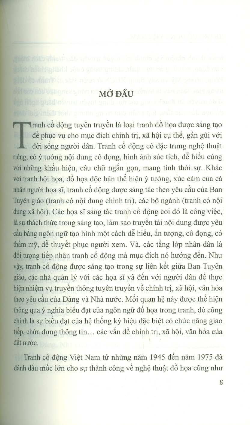 Tranh Cổ Động Việt Nam Sau Năm 1986 Từ Góc Nhìn Văn Hóa (Sách chuyên khảo)