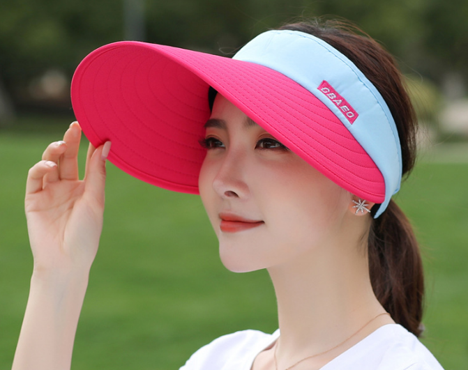 Mũ rộng vành chống nắng chống tia cực tím cao cấp mới, nón nữ nửa đầu phong cách Hàn